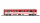 BEMO 3271553 - MGB B 2283 Personenwagen 4-achsig 2. Klasse, rot/weiss