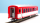 BEMO 3271 553 - MGB B 2283 Personenwagen 4-achsig 2. Klasse, rot/weiss