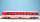 BEMO 3271 553 - MGB B 2283 Personenwagen 4-achsig 2. Klasse, rot/weiss