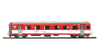 BEMO 3276553 - MGB A 2073 Personenwagen 4-achsig 1. Klasse, rot/weiss