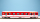 BEMO 3276 553 - MGB A 2073 Personenwagen 4-achsig 1. Klasse, rot/weiss