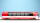 BEMO 3288 563 - MGB Api 4033 Panoramawagen 4-achsig 1. Klasss, rot/weiss