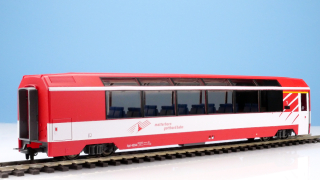 BEMO 3288 564 - MGB Api 4034 Panoramawagen 4-achsig 1. Klasss, rot/weiss