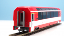 BEMO 3288 564 - MGB Api 4034 Panoramawagen 4-achsig 1. Klasss, rot/weiss