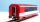 BEMO 3288 564 - MGB Api 4034 Panoramawagen 4-achsig 1. Klasss, rot/weiss