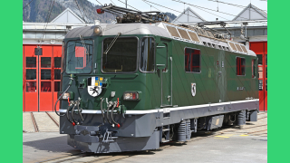 BEMO 9258 110 0m - RhB Ge 4/4 II 611 "Landquart" Elektrolokomotive, grün - Nostalgielok Stiftung "Grün & Chrom" - Vbs 01.05.2026