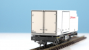 BEMO 2269 161- RhB Lb-v 7864 Containertragwagen 2-achsig, grau mit Kühlcontainer Y 11601 "VOLG", weiss "Rhätische Bahn"