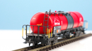 BEMO 2295 561 - MGB Uah 2881 Knickkesselwagen 4-achsig, rot "Alpin Cargo"