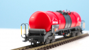 BEMO 2295 561 - MGB Uah 2881 Knickkesselwagen 4-achsig, rot "Alpin Cargo"
