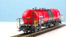 BEMO 2295 562 - MGB Uah 2882 Knickkesselwagen 4-achsig, rot "Alpin Cargo"